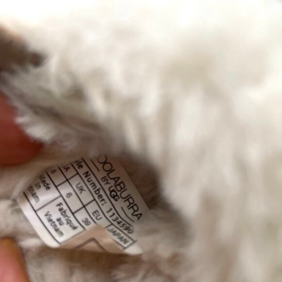 Koolaburra Ugg Womens Sandals Slippers Sz 8 Suede Soft Natural Fur Fuzzy Comfort - Picture 4 of 12